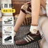 Sock stall, one-piece hair delivery, coffee-colored socks, Spring and Autumn puppy candy lace pile socks, women's Japanese-style Instagram style thigh-high socks, women's socks one-piece hair delivery Application Scenario